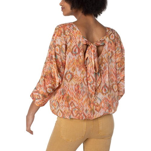  Liverpool Gathered Hem Dolman Tie-Back Top