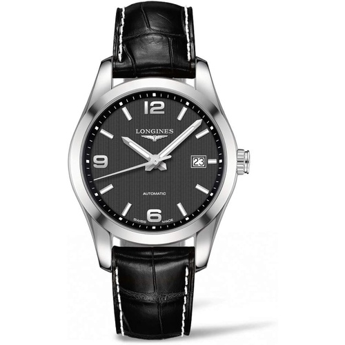  Longines Conquest Classic Black Dial Automatic Mens Watch L2.785.4.56.3