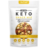 Low Karb NuTrail - Keto Cheese & Nut Savory Snack Mix  Low Carb Crunchy Salad Topping Food | Healthy Alternative to Croutons | Only 2 Net Carbs Per Serving |Premium Nuts and Seeds | Glute