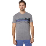 Lucky Brand Tropical Stripe Graphic Tee