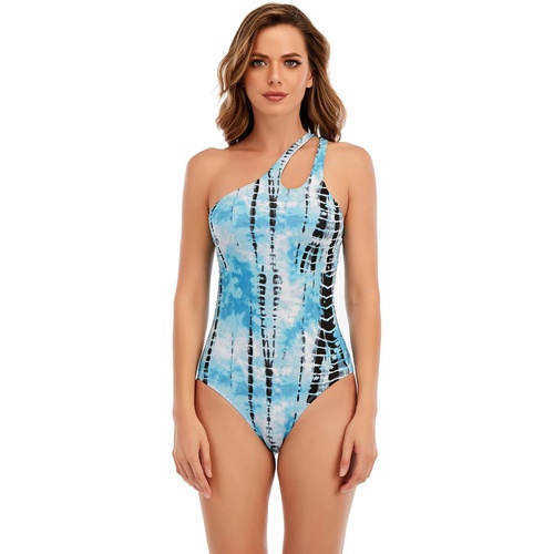 럭키브랜드 Lucky Brand Beach Wave Asymmetrical One-Piece