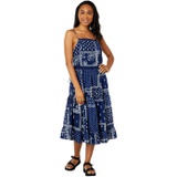 Lucky Brand Patchwork Printed Midi Dress