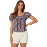 Lucky Brand Square Neck Printed Top