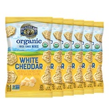 Lundberg Organic White Cheddar Rice Cake Minis, 5oz (6 Count), Gluten-Free, Whole Grain, USDA Certified Organic, Non-GMO Project Verified