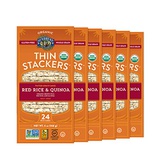 Lundberg Organic Thin Stackers, Whole Grain Brown Rice, Red Rice & Quinoa, 6 Ounce (Pack of 6), 36 Ounce