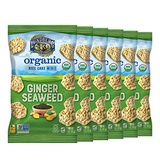 Lundberg Organic Ginger Seaweed Rice Cake Minis, 5oz (6 Count), Gluten-Free, Vegan, Whole Grain, USDA Certified Organic, Non-GMO Project Verified