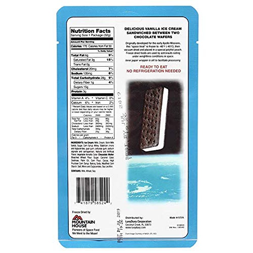  LuvyDuvy Freeze-Dried Vanilla Ice Cream Sandwich - 1 Pack