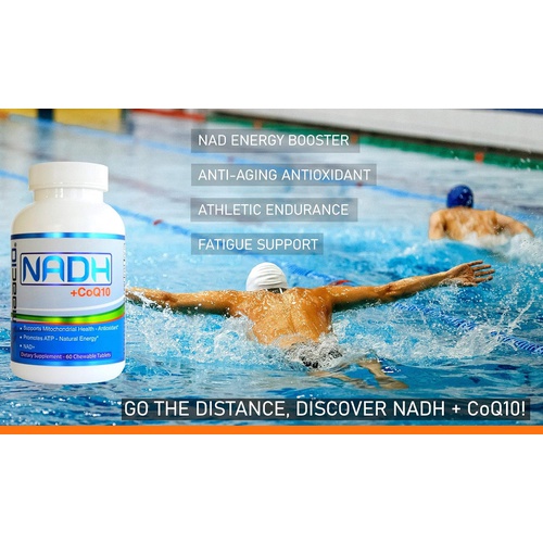  MAAC10 Formulas MAAC10 NADH + CoQ10 Supplement Supports Fatigue, Energy and NAD+ Active Vitamin B3 50mg PANMOL NADH + 100mg CoQ10 (60 Count 2 per Serving).