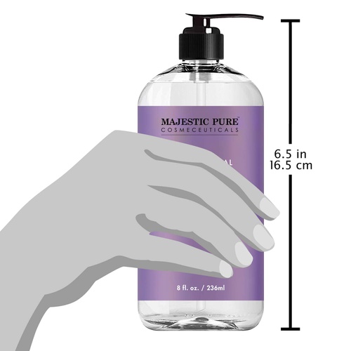  MAJESTIC PURE Lavender Cleansing Oil - Makeup Remover for Eye and Face - Oil Cleanser, for All Skin Types, 8 fl oz