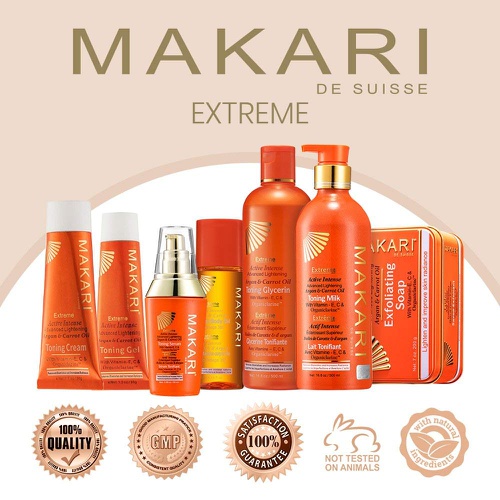  Makari Extreme Botanical BODY Oil 4.23 fl. Oz.  Moisturizing, Toning & Anti-Aging Body Treatment With Omega 3 & 6, Argan, Carrot & Soybean Oils  Hydrating Formula for Wrinkles &