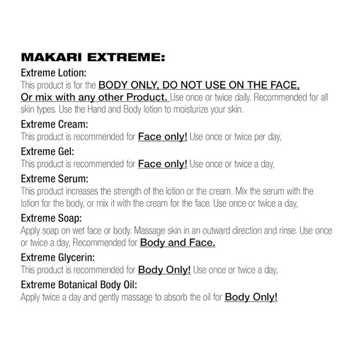  Makari Extreme Botanical BODY Oil 4.23 fl. Oz.  Moisturizing, Toning & Anti-Aging Body Treatment With Omega 3 & 6, Argan, Carrot & Soybean Oils  Hydrating Formula for Wrinkles &