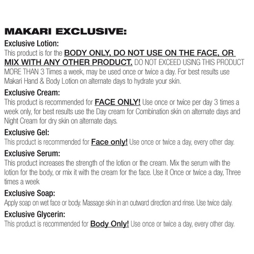  Makari Exclusive Facial Toning FACE CREAM 1.7oz  Lotion with Organiclarine  Advanced Toning Treatment for Dark Spots, Acne Scars, Sun Patches, Freckles & Hyperpigmentation