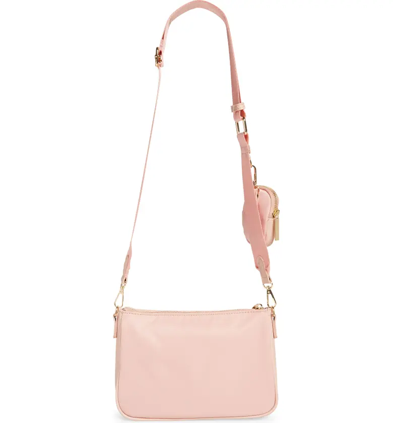  Mali + Lili Marlowe Nylon Crossbody Bag with Detachable Pouch_BLUSH