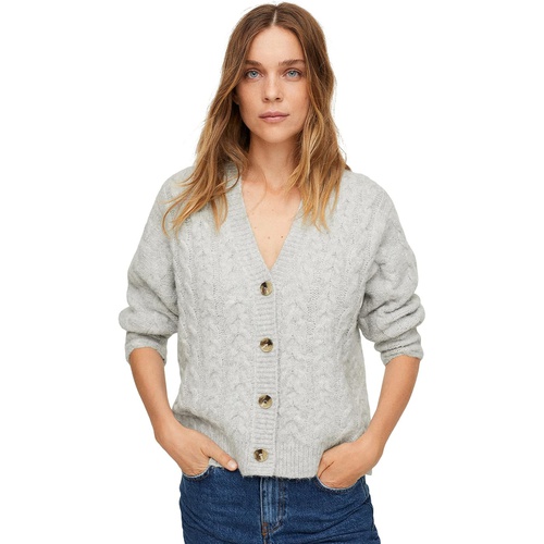  MANGO Trenza V-Neck Cardigan