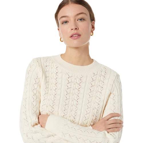  MANGO Olive Pearl Embellished Sweater