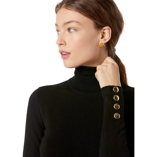  MANGO Jacksonc Turtleneck Buttons Sleeve Detail Sweater