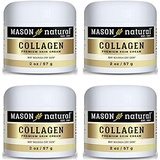 MASON Collagen Beauty Cream Made with 100% Pure Collagen Promotes Tight Skin Enhances Skin Firmness 2 OZ. Jar PACK of 4