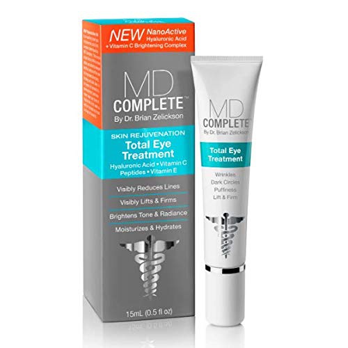  MD Complete by Dr. Brian Zelickson MD Complete Total Eye Treatment for Wrinkles Brightening Firming Crows Feet Anti Aging Moisturizer Hydrating Eye Cream