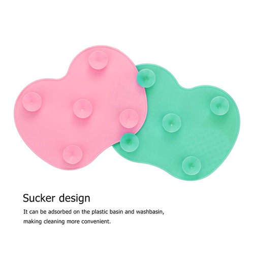  MHYS （Rose 2PCS）Makeup Brush Cleaners Silica gel cleaning pad Cleaning makeup brush Brush cleaning tool brush cleaner