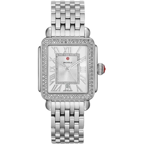  Michele Deco Madison Stainless Steel Diamond Watch MWW06T000163