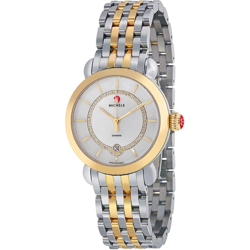  Michele Womens CSX Elegance Diamond Dial Watch