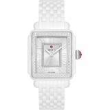 MICHELE Deco Madison Diamond Dial Watch & Head, 33mm_WHITE