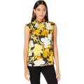 MILLY Riley Paper Peony Print Top