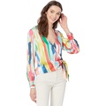 MILLY Watercolor Brushstroke Top