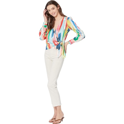  MILLY Watercolor Brushstroke Top