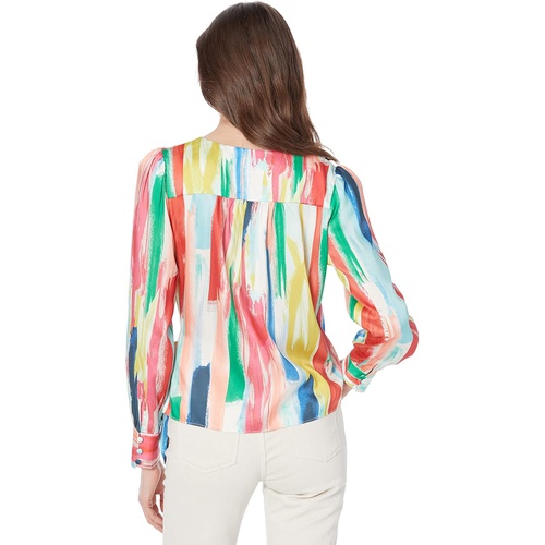  MILLY Watercolor Brushstroke Top