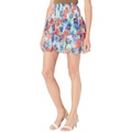 MILLY Wyatt Paint Dahlia Print Skirt