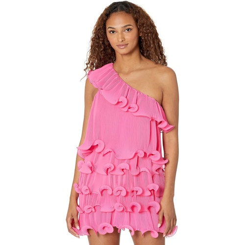  MILLY Blakely Tiered Ruffle Mini Dress