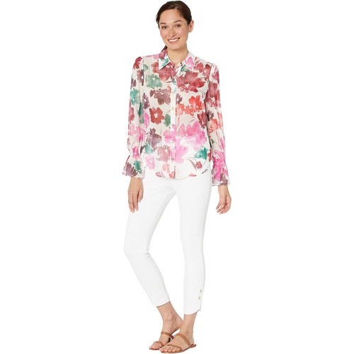  MILLY Lacey Watercolor Blouse