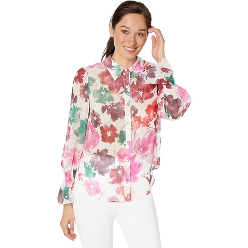  MILLY Lacey Watercolor Blouse