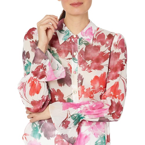  MILLY Lacey Watercolor Blouse