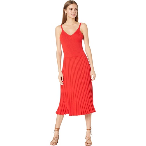  MILLY Cami Top Pleated Midi Dress