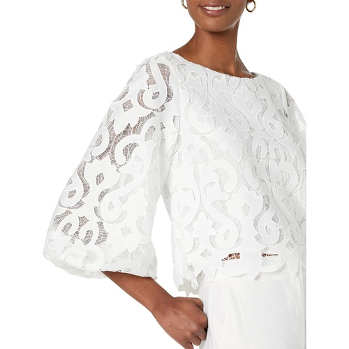  MILLY Beverly Guipure Lace Top