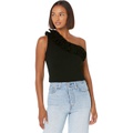 MILLY Ruffle One Shoulder Top