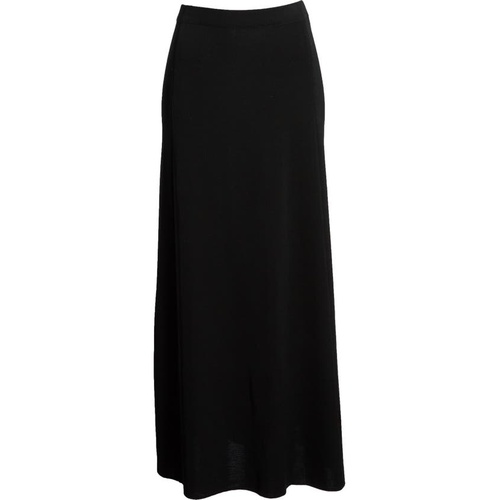  Ming Wang A-Line Knit Maxi Skirt_Black