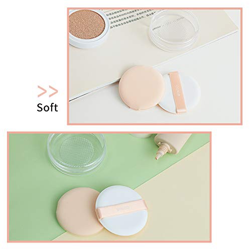  MINISO Round Makeup Sponge Powder Puff Beauty Sponge Blender for Foundations Cosmetic Tool(20 pack)