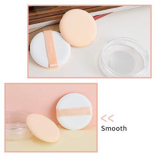  MINISO Round Makeup Sponge Powder Puff Beauty Sponge Blender for Foundations Cosmetic Tool(20 pack)