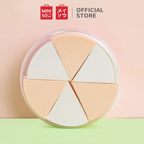  MINISO Round Makeup Sponge Powder Puff Beauty Sponge Blender for Foundations Cosmetic Tool(20 pack)