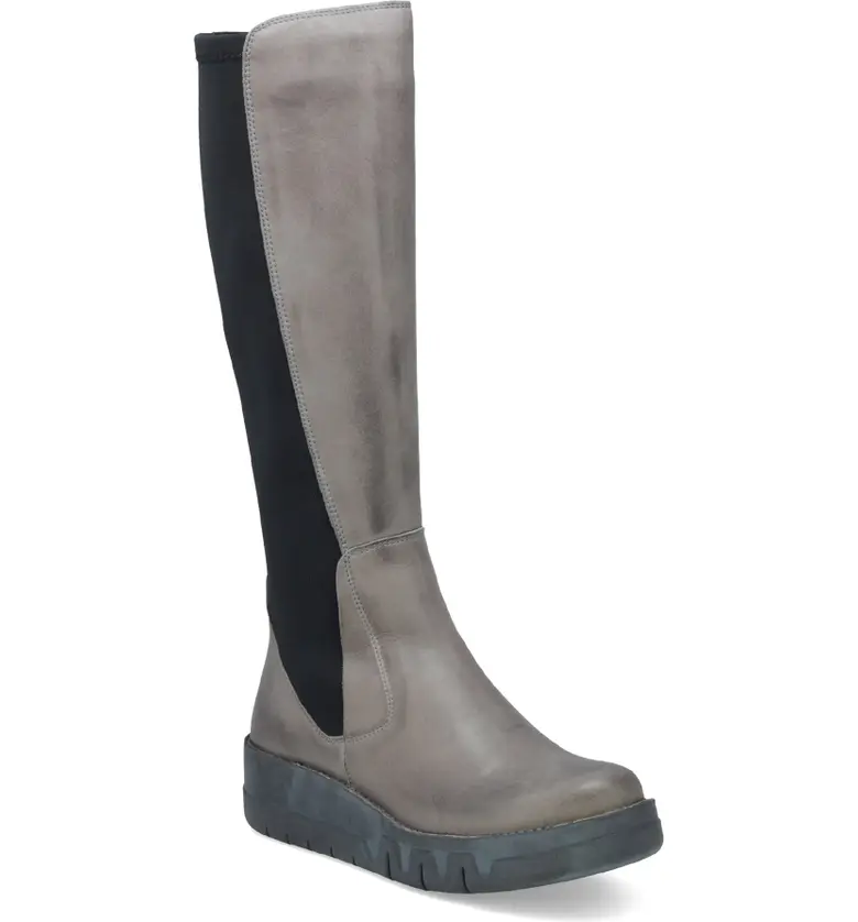 Miz Mooz Lucky Wedge Boot_GRAPHITE