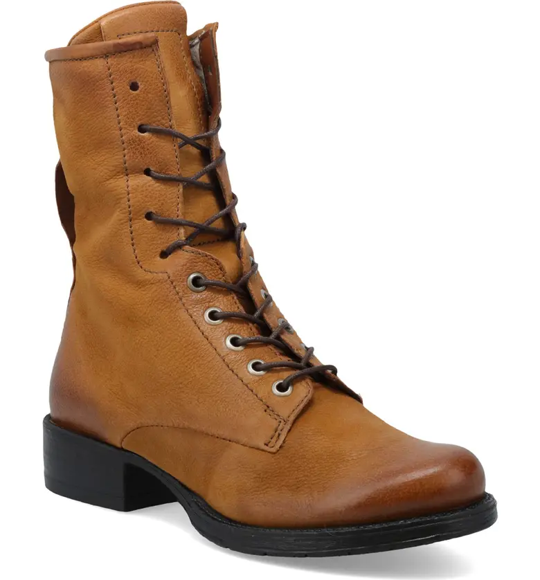 Miz Mooz Nala Combat Boot_HONEY