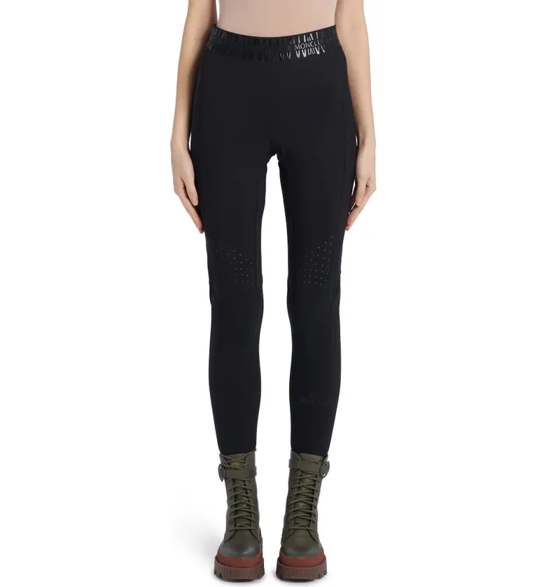 몽클레르 Moncler Bonded Technical Leggings_BLACK