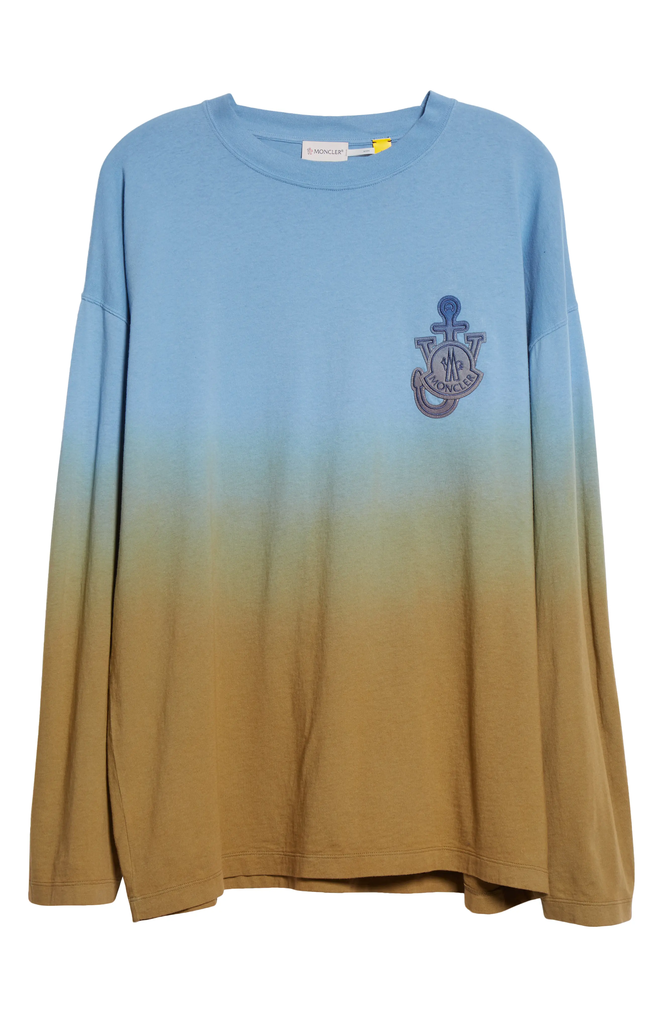 몽클레르 Moncler Genius 1 Moncler JW Anderson Degrade Dip Dye T-Shirt_CADET
