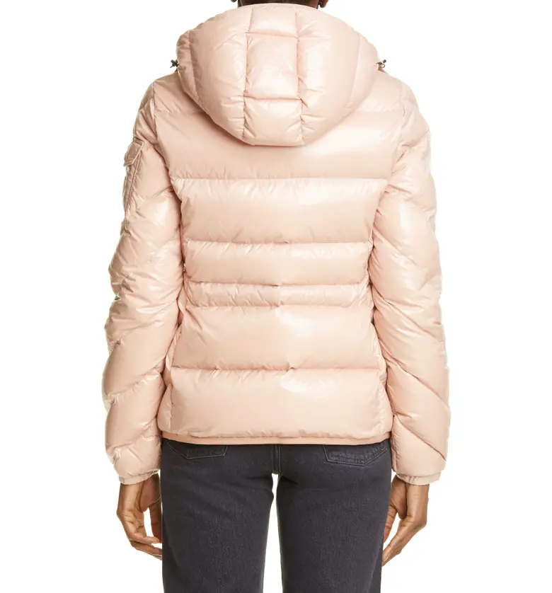 몽클레르 Moncler Brouel Water Resistant Lacquered Down Puffer Coat_PINK