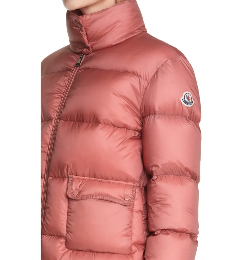 몽클레르 Moncler Lannic Water Resistant Lightweight Down Puffer Jacket_DARK PINK