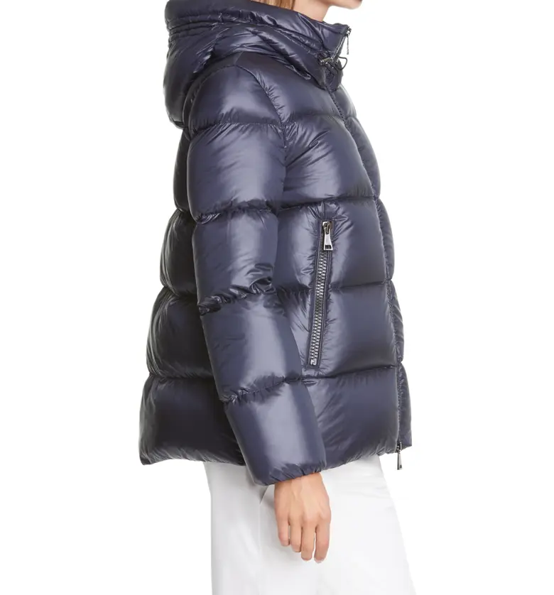 몽클레르 Moncler Seritte Hooded Quilted Down Puffer Jacket_NAVY