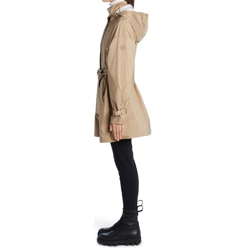 몽클레르 Moncler Water Resistant Parka with Removable Hood_OPEN BROWN